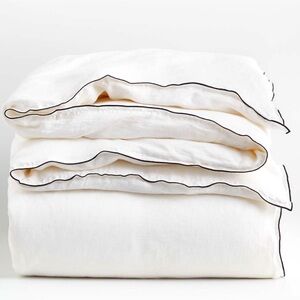 Crate Barrel Hemp Duvet Cover - Queen / Full (92x96)